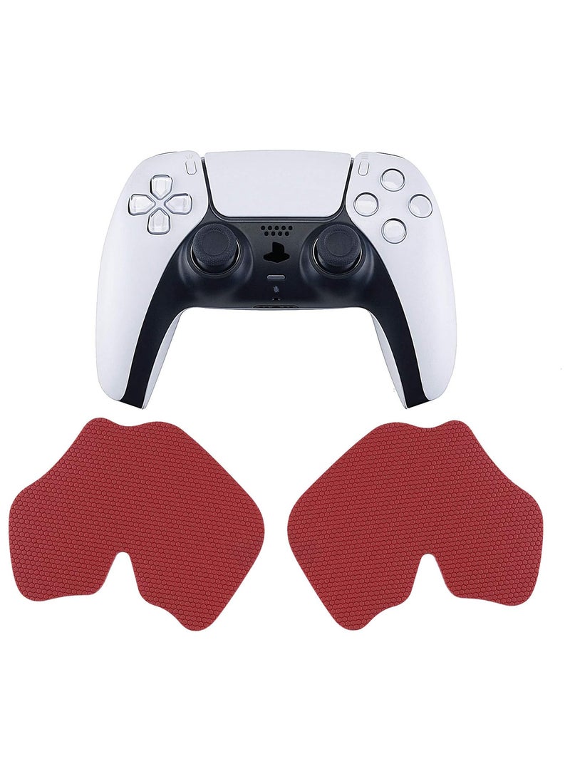 playvital - PlayVital Red Anti-Skid Sweat-Absorbent Controller Grip for PS5 Controller, Professional Textured Soft Rubber Pads Handle Grips for PS5 Controller - PFPJ005 - Image 1