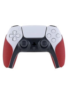 PlayVital Red Anti-Skid Sweat-Absorbent Controller Grip for PS5 Controller, Professional Textured Soft Rubber Pads Handle Grips for PS5 Controller - PFPJ005  - Image 4