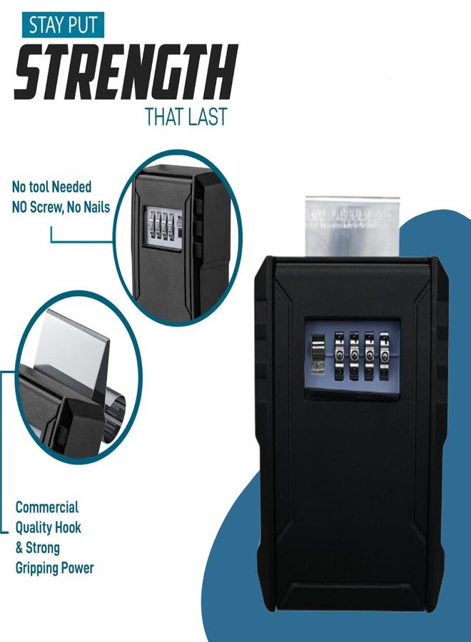SUPERLIT XL Lock Box for Car Rental Host, Turo, GetAround, Contactless Check In, Perfect for Ride Share, Portable Combination Lockbox, Fits Most RFID Faraday Bag - Image 5