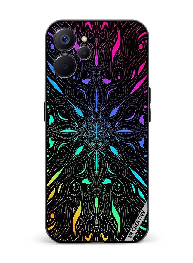 VR CREATIVE Protective Case Cover For Realme 10 5G Mandala Design Multicolour - Image 1