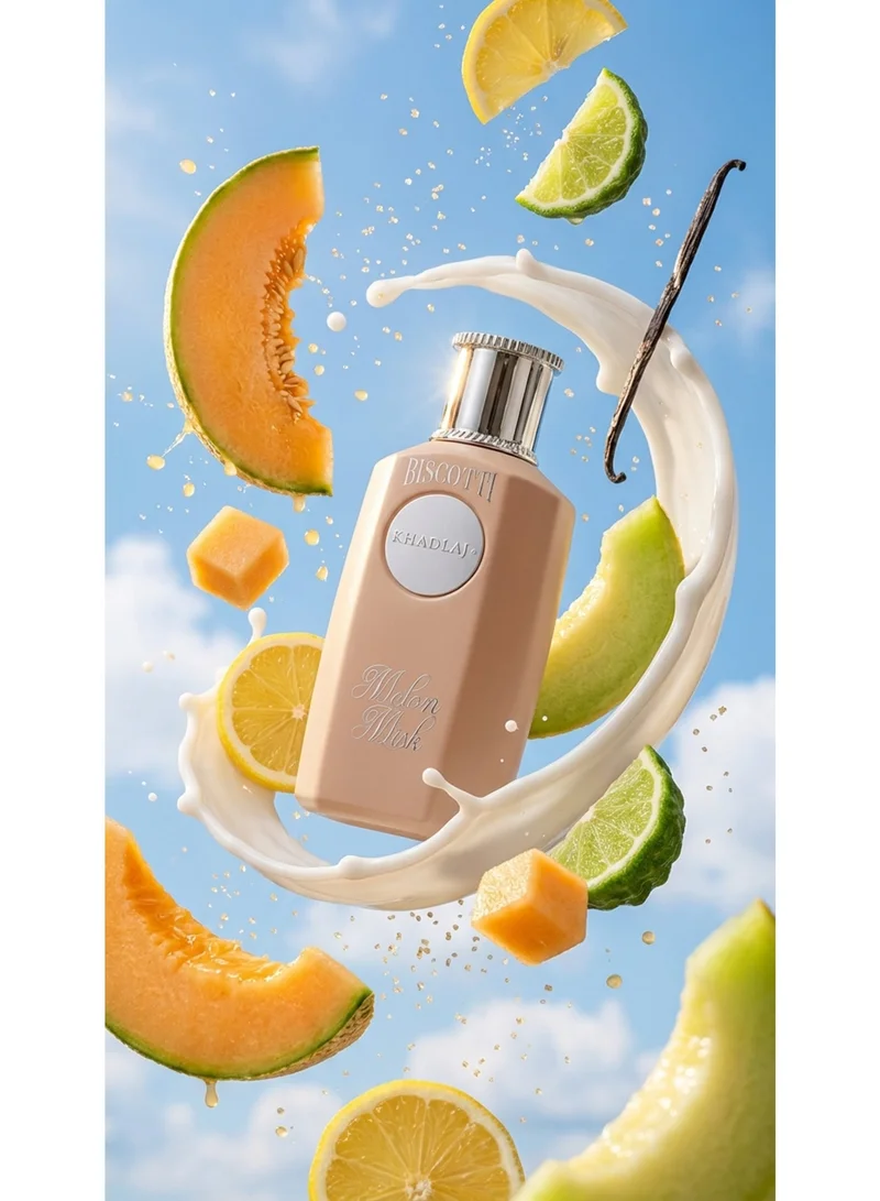 KHADLAJ PERFUMES BISCOTTI MELON MISK 100 ML EXTRAIT DE PARFUM SPRAY FOR WOMEN