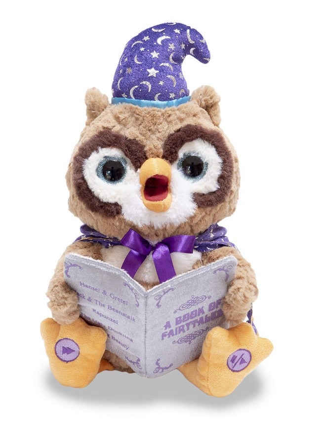 كادل بارن | لعبة محشوة متحركة على شكل بومة أوكتافيوس مقاس 12 بوصة | عيون تضيء، وفم يتحرك، ورأس يهتز | بومة ساحرة تروي 5 حكايات خرافية - Image 1