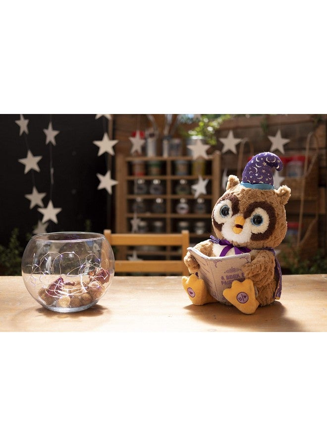 كادل بارن | لعبة محشوة متحركة على شكل بومة أوكتافيوس مقاس 12 بوصة | عيون تضيء، وفم يتحرك، ورأس يهتز | بومة ساحرة تروي 5 حكايات خرافية - Image 4