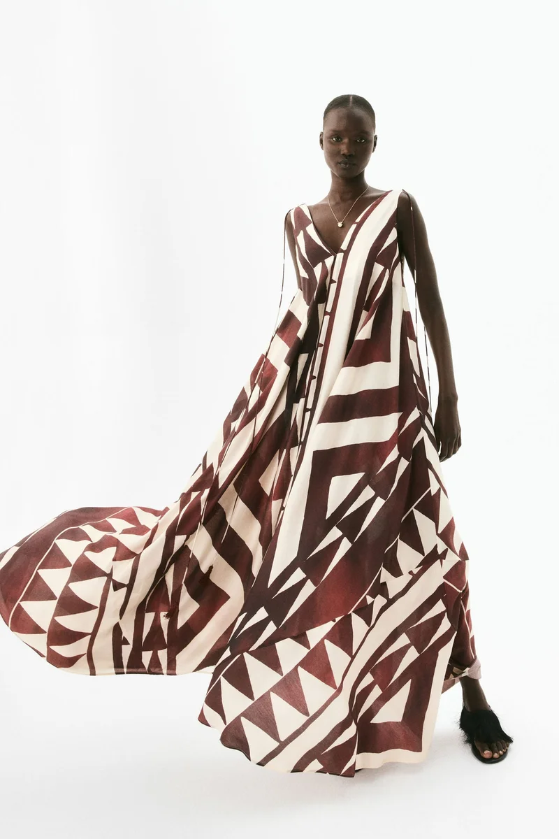 H&M Voluminous maxi dress