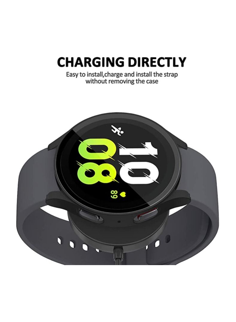 compatible with Amazfit GTR3 / GTR3 Pro, All-around Flexible TPU Case with Screen Protector, Soft Frame Shock Resistant Cover compatible Amazfit GTR 3 / 3 Pro - Black  - Image 3