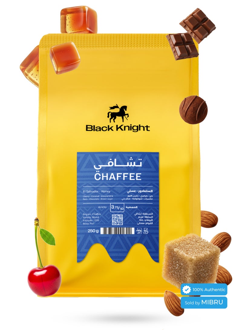 بلاك نايت حبوب قهوة سلفادور تشافي معالجة ,عسلي قهوة تناسب للاسبرسو والفلتر بالتقطير V60 حبوب القهوة محمصة غير مطحونة تحضير للقهوة المختصة بن محصول فاخر 250 جرام - Image 1