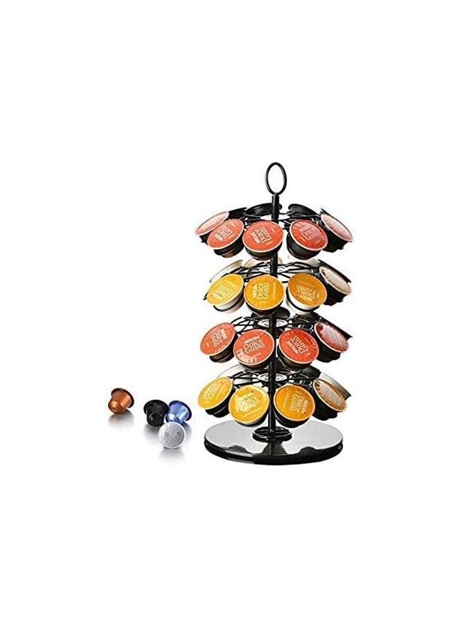 BLOOMING TIME 360 Degree Rotating Coffee Capsule Holder Organizer, Space Saver Home and Office - Image 1