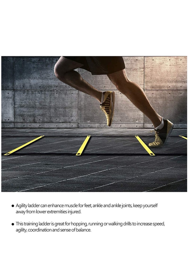 Excefore Agility Ladder, Footwork Speed Training Drill Ladder, Agility Training Speed 8 Rung 13ft for Soccer, Football, Sports Training, Speed Agility Flexibility Ladder with Carrying Bag  - Image 5
