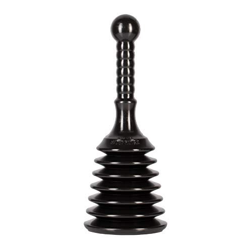 Master Plunger MPS4 Sink & Drain Plunger for Kitchen Sinks, Bathroom Sinks, Showers, and Bathtubs. Small and Strong Design with Large Bellows Commercial & Residential Use, Black - Image 1