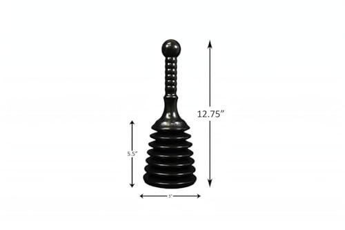 Master Plunger MPS4 Sink & Drain Plunger for Kitchen Sinks, Bathroom Sinks, Showers, and Bathtubs. Small and Strong Design with Large Bellows Commercial & Residential Use, Black - Image 2