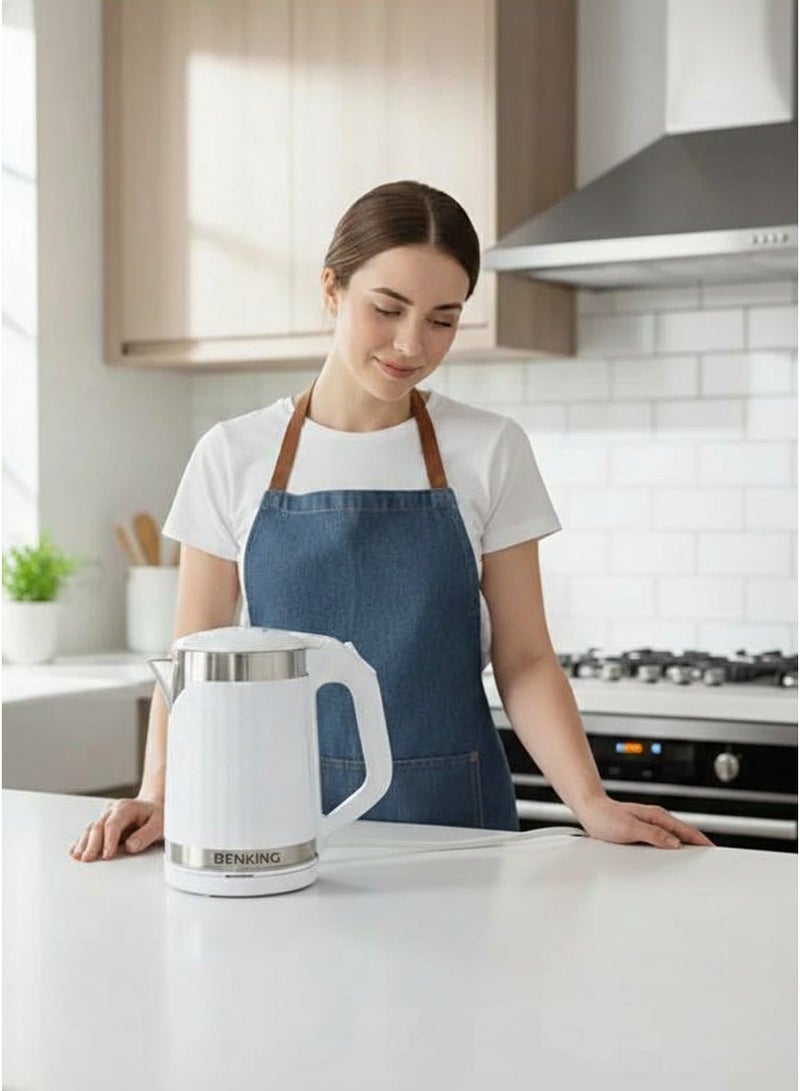 BENKING Electric Kettle with 1.8L Capacity and 1500W Power – Fast & Safe Boiling with Auto Shut-Off and Anti-Scale System - Image 5