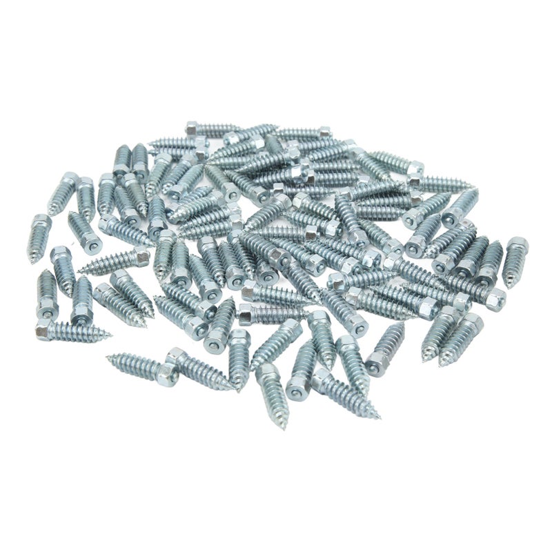 100pcs Tire Spikes M8 Excellent Grip Anti Slip Wheel Tire Stud Universal for Loader Skid Steer Forklift - Image 4