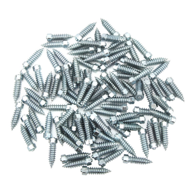 100pcs Tire Spikes M8 Excellent Grip Anti Slip Wheel Tire Stud Universal for Loader Skid Steer Forklift - Image 2