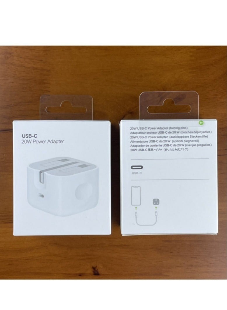 TIGER Original 20W USB-C Power Adapter for iPhone 13 – Fast Charging Wall Plug Compatible with iPhone 13/13 Pro/13 Pro Max and Other Apple Devices – Compact and Travel-Friendly – White  - Image 2