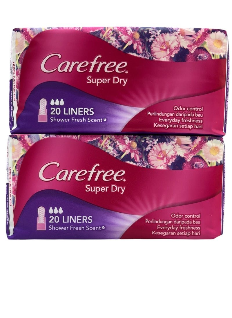 Carefree CAREFREE LINERS 20s SUPER DRY 2pcs  - Image 1