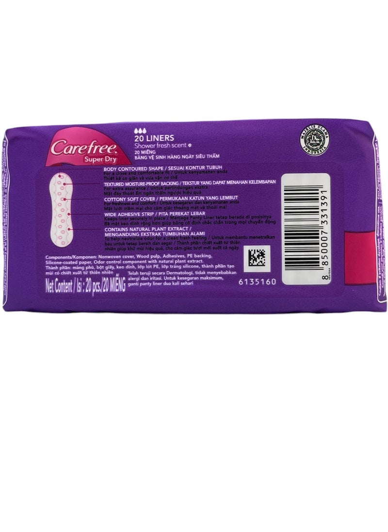 Carefree CAREFREE LINERS 20s SUPER DRY 2pcs  - Image 2