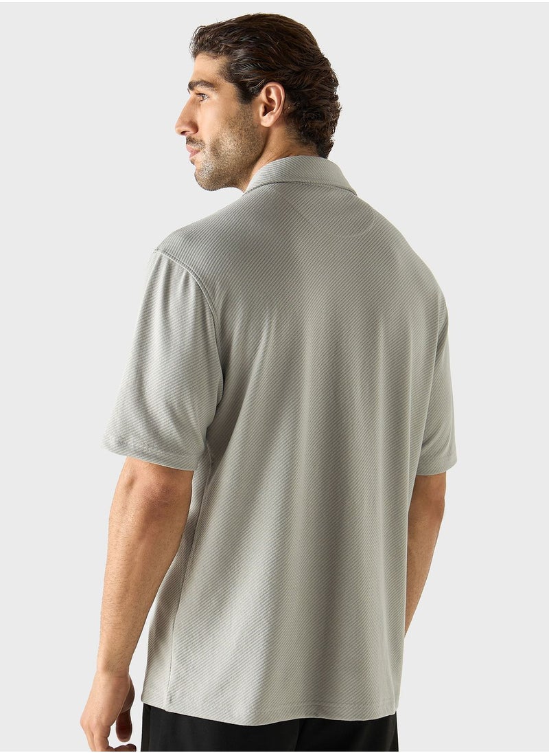 Iconic - Textured Regular Fit Shirt - Image 1