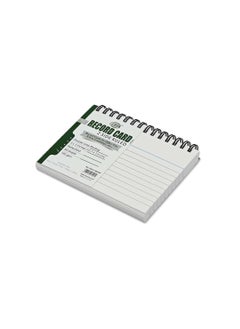 FIS FIS Ruled Record Card 180 Gsm 5X3 Inch Double Loop Spiral 50 Sheets White -FSIC53-180SPWH  - Image 3