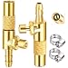 LUMITECO 2Pack Screw On Air Chuck with 14 Barb End TwistOn Tire Chuck wAir Bleed Valve for Portable Mini Air Compressor Tire Inflate Pump Replacement Nozzle wBarb Connector for Hose Repair - Image 2