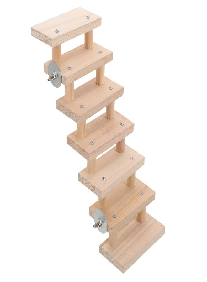 INOOMP Hamster Ladder Toy Wooden Climbing Toy for Guinea Pigs Cage Ladder for Small Animals - Image 1