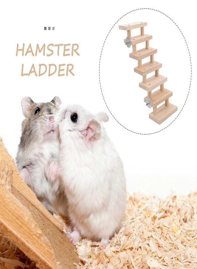 INOOMP Hamster Ladder Toy Wooden Climbing Toy for Guinea Pigs Cage Ladder for Small Animals - Image 5