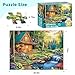 VOLUVOLU 500 Pieces Jigsaw Puzzles for Adults Forest Cabin Puzzle for Adults Seniors River Flowers Puzzle 500 Pieces Gift for Birthday Home Decor Fun for Family Entertainment205 15 in - Image 4