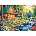 VOLUVOLU 500 Pieces Jigsaw Puzzles for Adults Forest Cabin Puzzle for Adults Seniors River Flowers Puzzle 500 Pieces Gift for Birthday Home Decor Fun for Family Entertainment205 15 in - Image 2