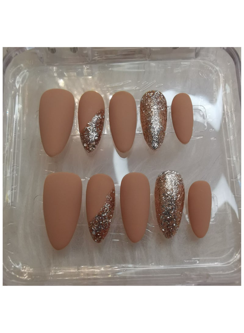 بينزو بيوتي بينزو جمال الأظافر اليدوية ، 10 قطعة ، مسمار الفن ، الاكريليك الأظافر ، الأظافر وهمية ، مجموعة فاخرة ، ديلوكس مسمار الفن ، اكسسوارات جديدة ، عرس الأظافر ، الأظافر الطرف . - Image 2