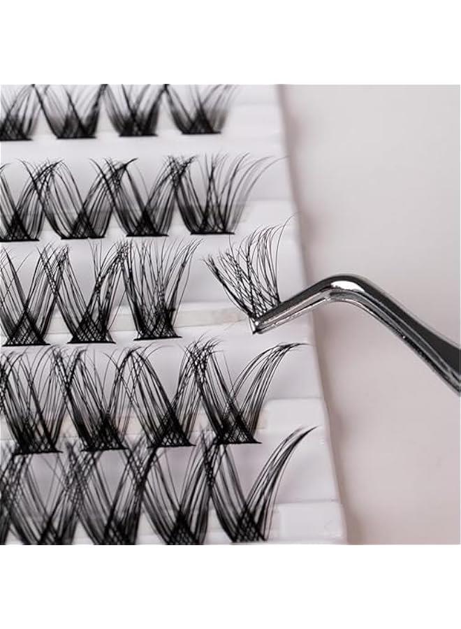 HOOKOR DIY Lash Extension Kit 144Pcs Individual Lashes with Strong Hold Lash Bond and Seal and Eyelash Cluster Applicator Individual Eyelash Extension Kit DIY Beginners at Home - Image 4