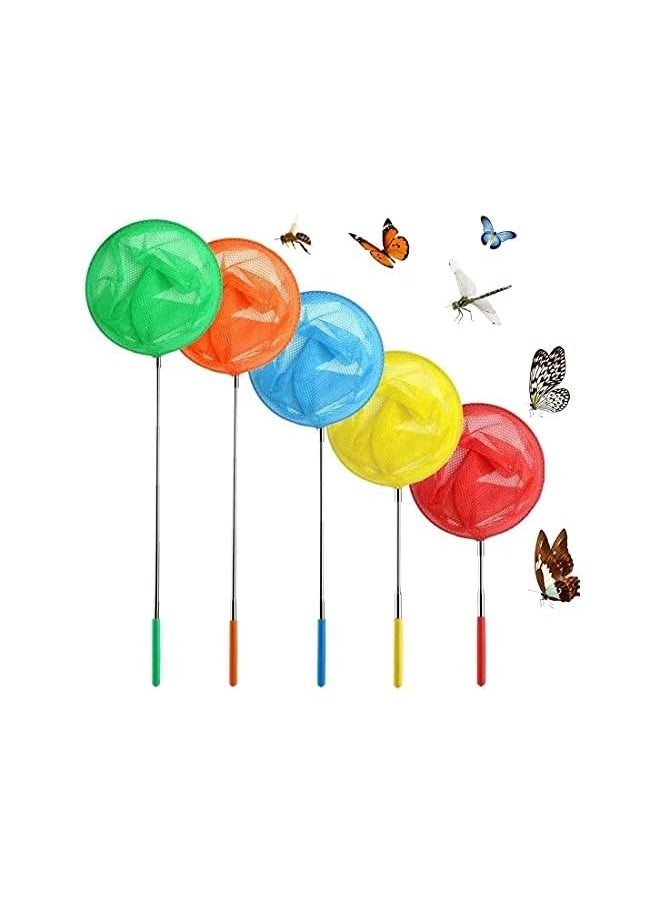 erorex - Telescopic Butterfly Nets Extendable Fishing Net Insect Net with Butterflies Village Habitat for Kids Catching Bugs Insect Small Fish Grasshopper Crickets Firefly Ladybird Net Outdoor - Image 1