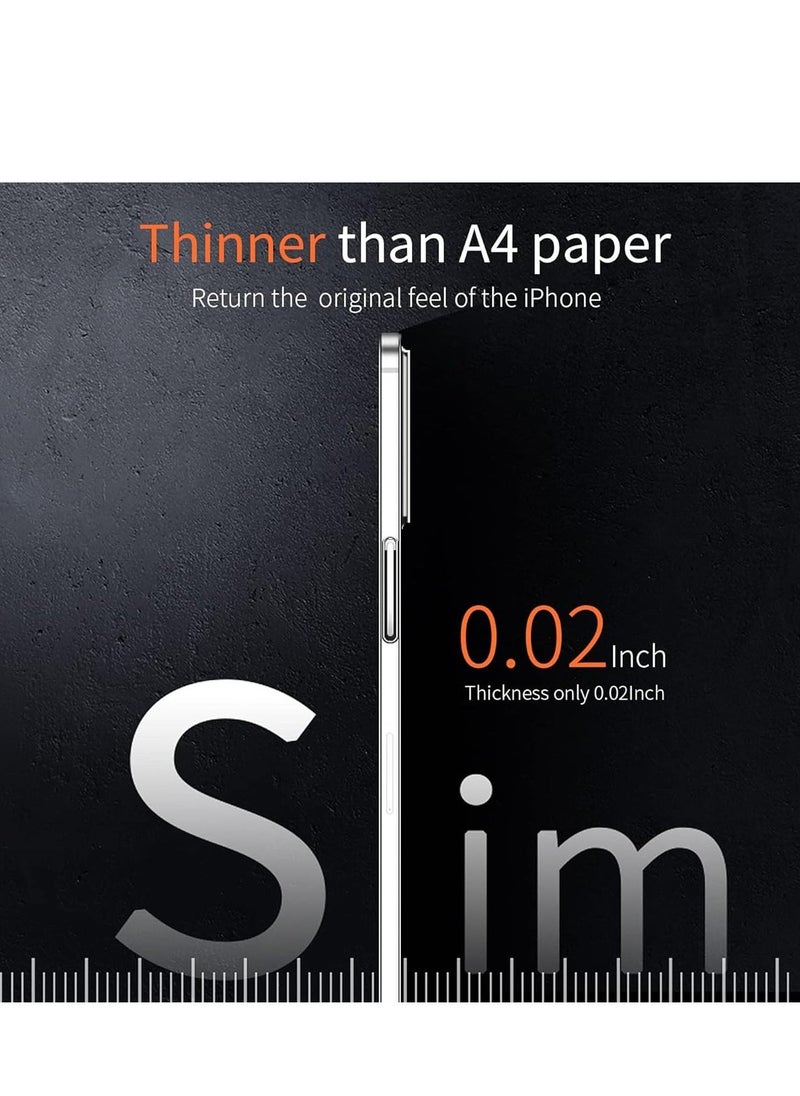 إيف حافظة آيفون 15 برو ماكس النحيفة | حافظة خفيفة الوزن بسماكة 0.2 ملم | حماية خلفية من البولي بروبيلين بلمسة نهائية غير لامعة | مضاد لبصمات الأصابع ومضاد للاصفرار | متوافق مع هاتف iPhone 15 Pro Max 6.7 بوصة - أبيض شفاف - Image 2