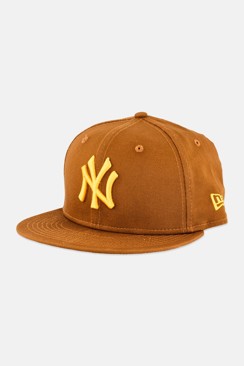 New Era x MLB Men New York Yankees Fitted Cap, Brown - Image 1