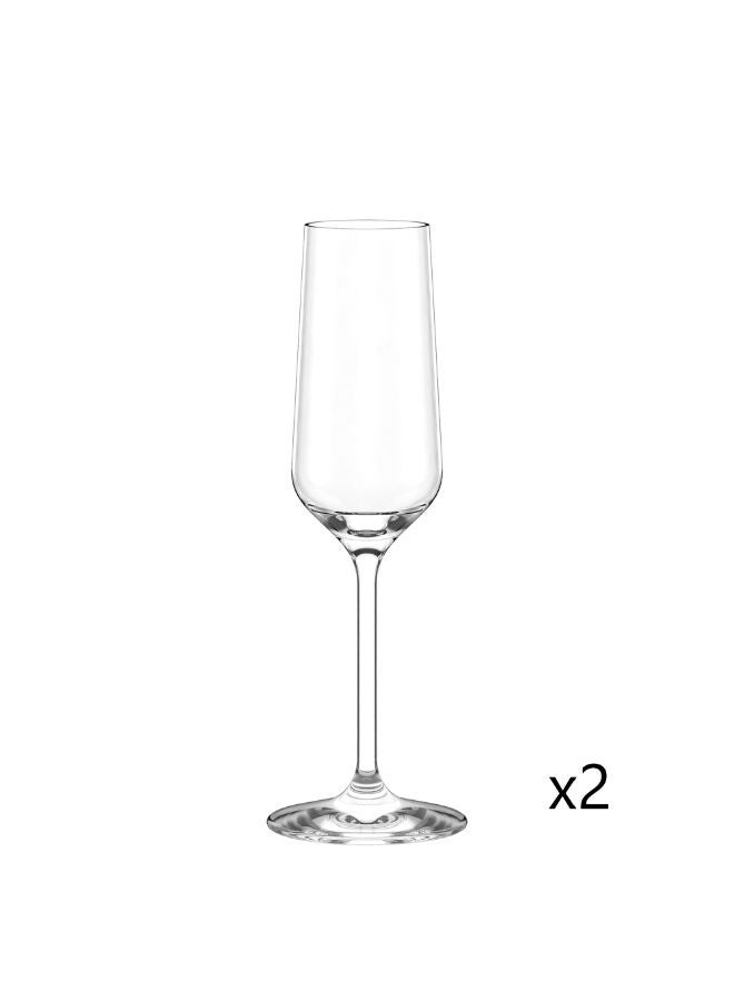 Stolzle Revolution Champagne Flute Glass 200 ml- Set of 2 - Image 1