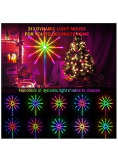 BJollys Smart Firework Lights Indoor, App and Remote Control RGB Color Changing Led Lights Strip for Bedroom, More Colors, Dynamic Modes, Music Sync, Mic, Led Rhythm Control Lights for Room Decor  - Image 3