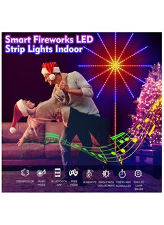 BJollys Smart Firework Lights Indoor, App and Remote Control RGB Color Changing Led Lights Strip for Bedroom, More Colors, Dynamic Modes, Music Sync, Mic, Led Rhythm Control Lights for Room Decor  - Image 4