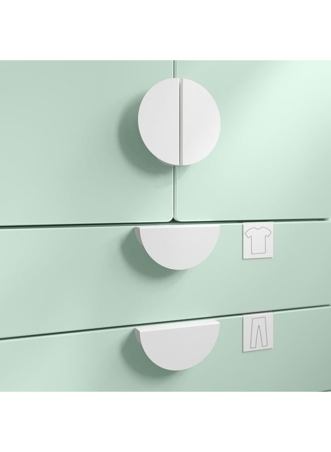 زبون مقبض، أبيض/نصف دائري، 130 مم - Image 2