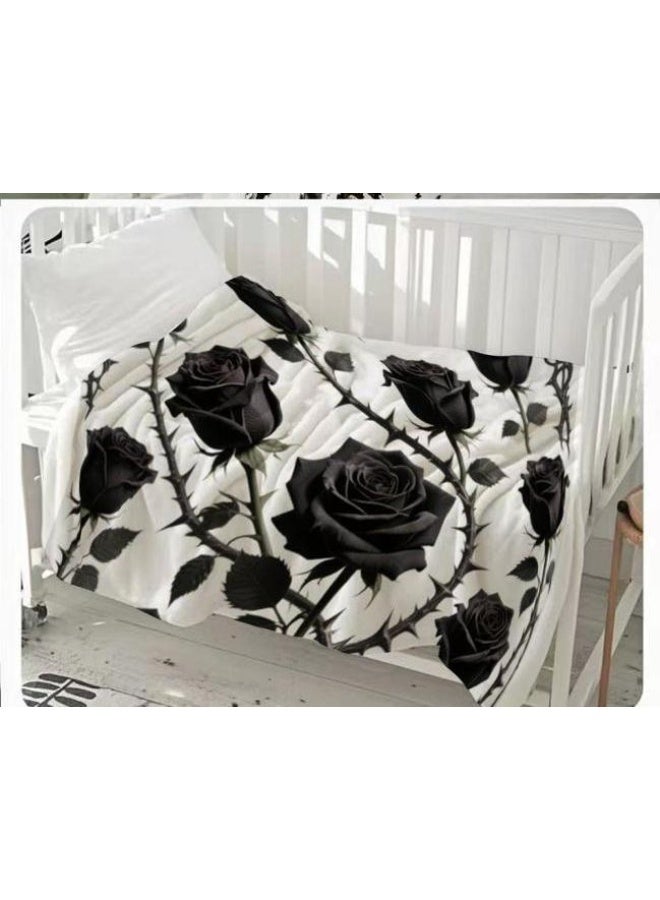 عام بطانية رقيقة من الفانيلا الكرتونية للأطفال والرضع (دافئة ومريحة، ومناسبة للنوم والألعاب) 70 سم * 100 سم - Image 2