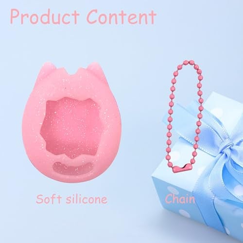 AFJWUZ Silicone Shell Cover for Tamagotchi Original, Travel Storage Case Compatible with Tamagotchi Digital Pet Accessories(Only Case) (Pink) - Image 2
