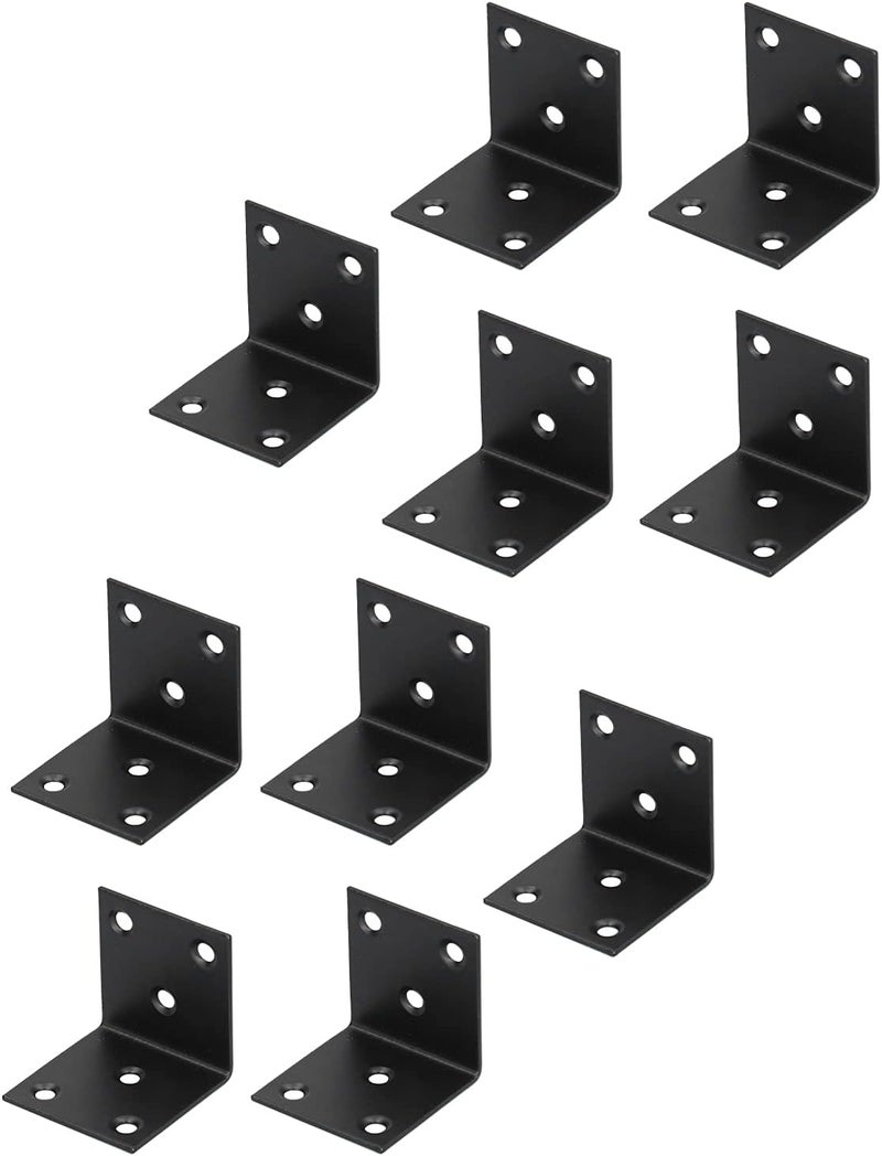 ZJchao Stainless Steel Corner Brace Heavy Duty 90 Degree Angle L Shape Bracket Corner Brace for Furniture - Image 5