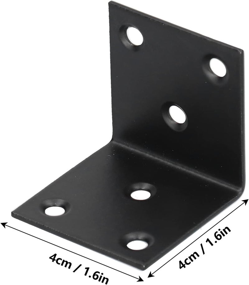 ZJchao Stainless Steel Corner Brace Heavy Duty 90 Degree Angle L Shape Bracket Corner Brace for Furniture - Image 3