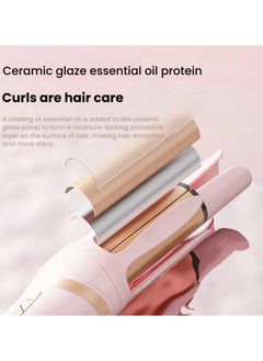 General Multi-function curling straight dual-purpose curling ironnegative ion 32MM electric rotation big wave curling iron straightening comb  - Image 3