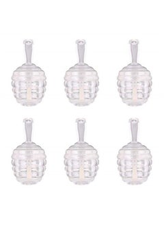 6 Pieces Empty Lip Gloss Tubes Reusable Lip Gloss Containers Honey Pots Shaped Lips Gloss Tube 9 ml Empty Refillable Lips Gloss Bottles DIY Cosmetics Lipstick Containers, Transparent