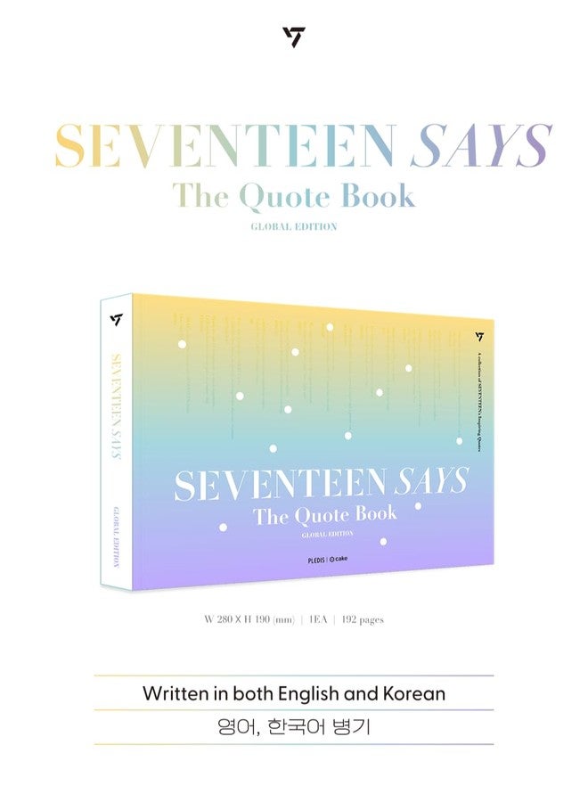 CAKE Seventeen SAYS Global Edition, 150+ Quotes from Seventeen, Handwritten Messages from Seventeen, High-Quality Photobook, Seventeen Merch, Gift Idea for Kpop Fans, Gift for Carat - Image 2