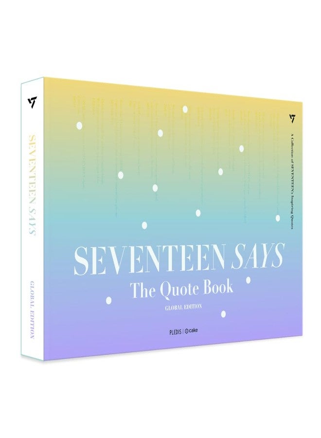 CAKE Seventeen SAYS Global Edition, 150+ Quotes from Seventeen, Handwritten Messages from Seventeen, High-Quality Photobook, Seventeen Merch, Gift Idea for Kpop Fans, Gift for Carat - Image 1