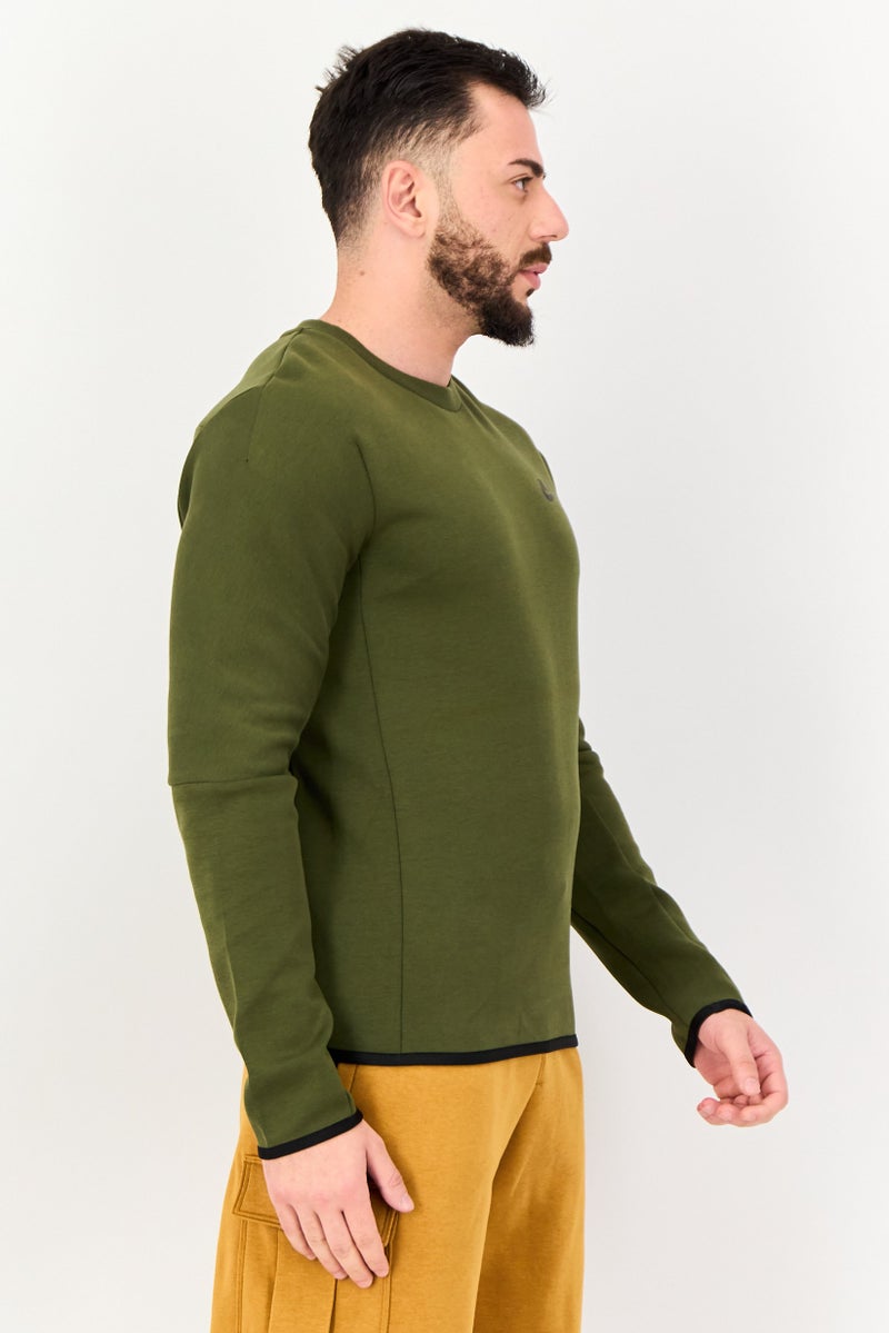 Nike Men Sportswear Fit Long Sleeve Outdoor Sweatshirt, Olive - Image 2