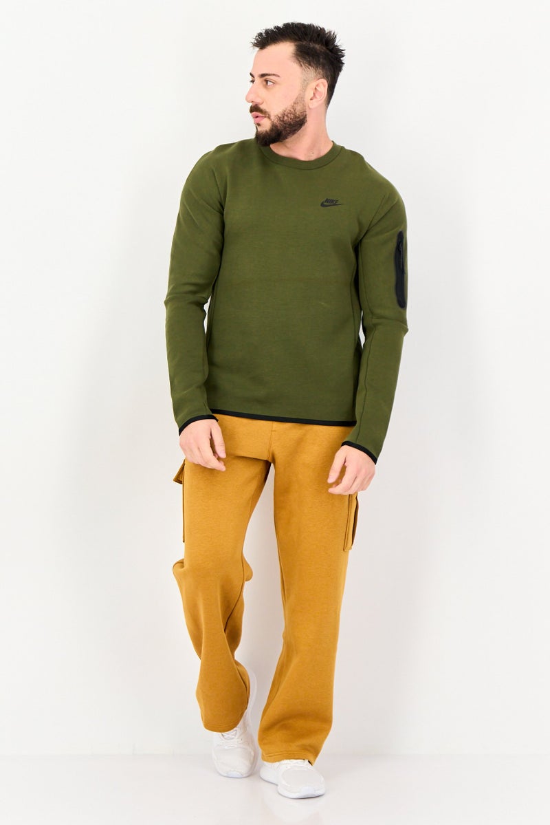 Nike Men Sportswear Fit Long Sleeve Outdoor Sweatshirt, Olive - Image 4