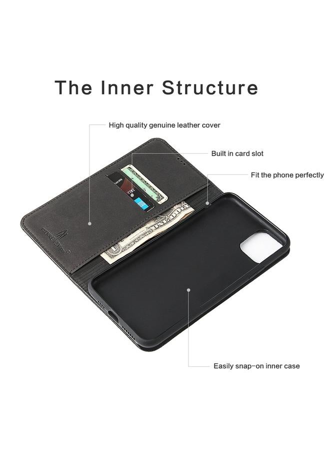 اس-توب جراب لهاتف iPhone 11 Pro مصنوع من جلد البولي يوريثان الحراري وجلد البولي يوريثان الحراري مع حامل وفتحات للبطاقات ومحفظة - Image 3