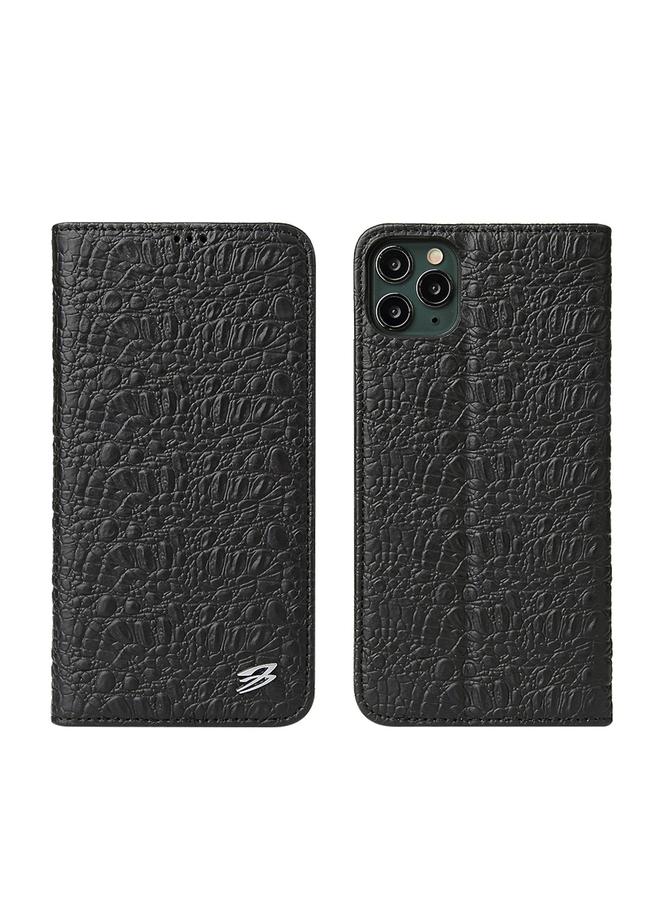 اس-توب جراب لهاتف iPhone 11 Pro مصنوع من جلد البولي يوريثان الحراري وجلد البولي يوريثان الحراري مع حامل وفتحات للبطاقات ومحفظة - Image 2