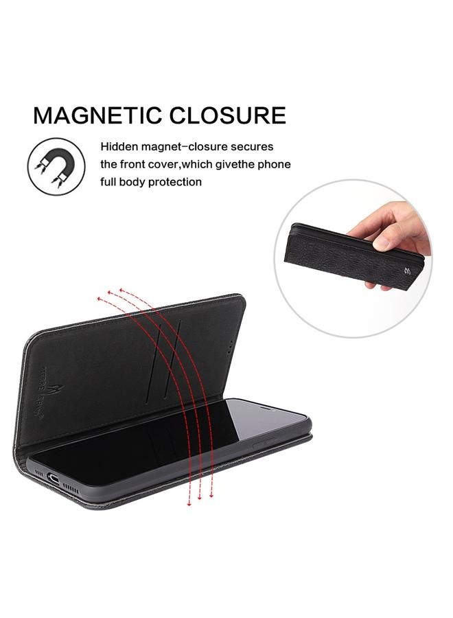 اس-توب جراب لهاتف iPhone 11 Pro مصنوع من جلد البولي يوريثان الحراري وجلد البولي يوريثان الحراري مع حامل وفتحات للبطاقات ومحفظة - Image 5