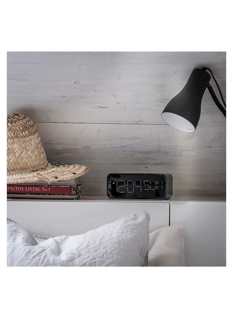 SYOSI LED Digital Electronic Alarm Clock Green - Image 2